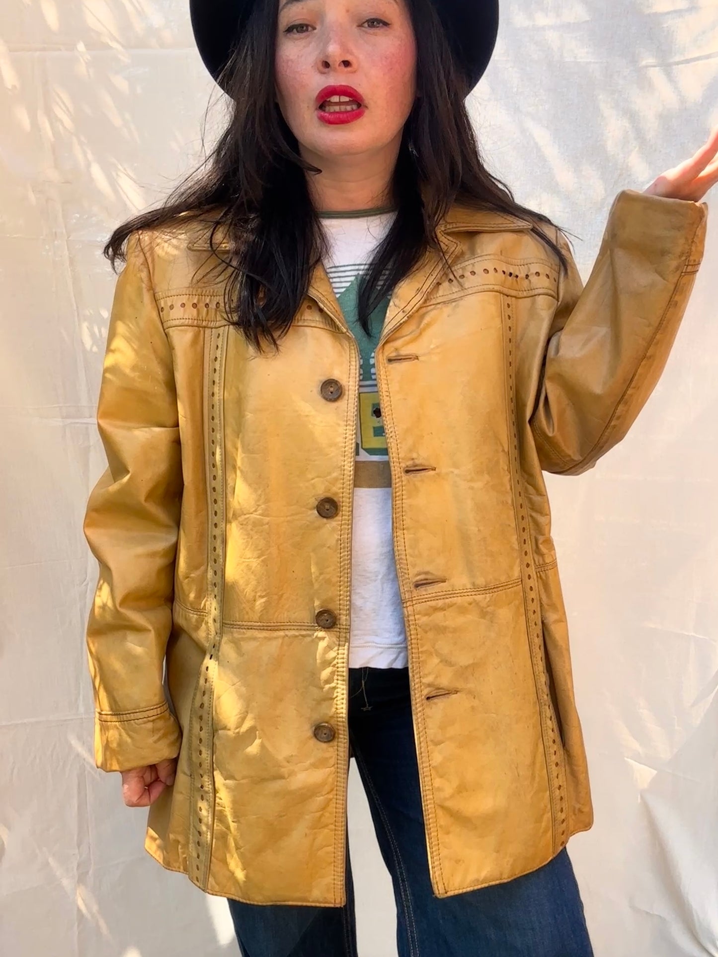 Gilet vintage en laine brodée SGDN – Style bohème western