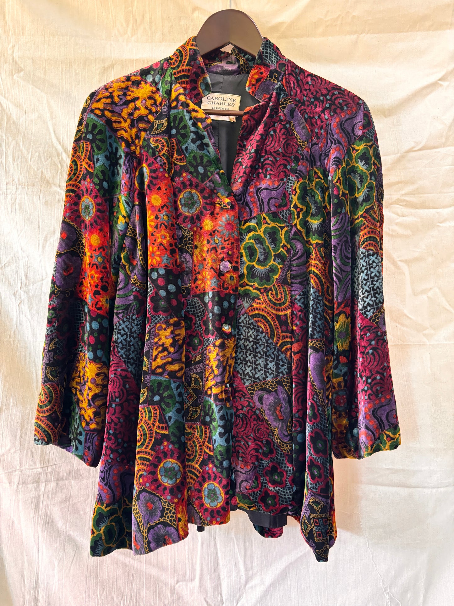 Gilet vintage en laine brodée SGDN – Style bohème western