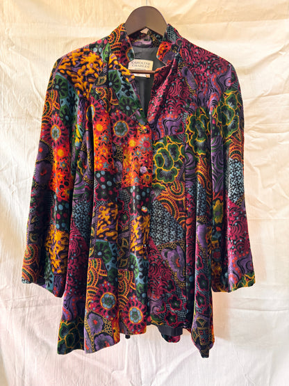 Gilet vintage en laine brodée SGDN – Style bohème western