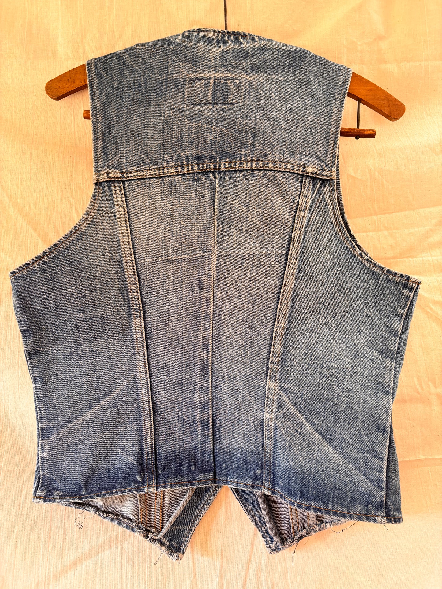 Gilet vintage en laine brodée SGDN – Style bohème western