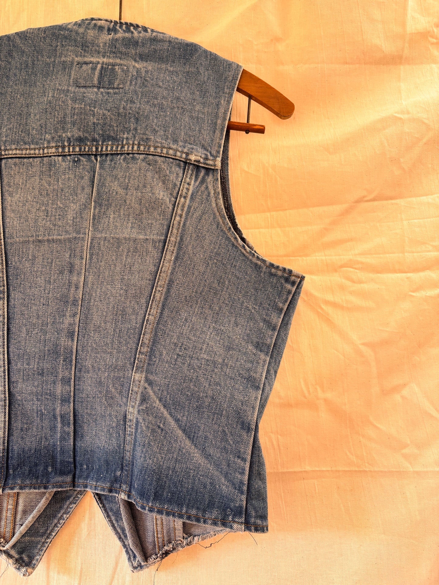 Gilet vintage en laine brodée SGDN – Style bohème western