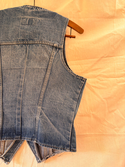 Gilet vintage en laine brodée SGDN – Style bohème western