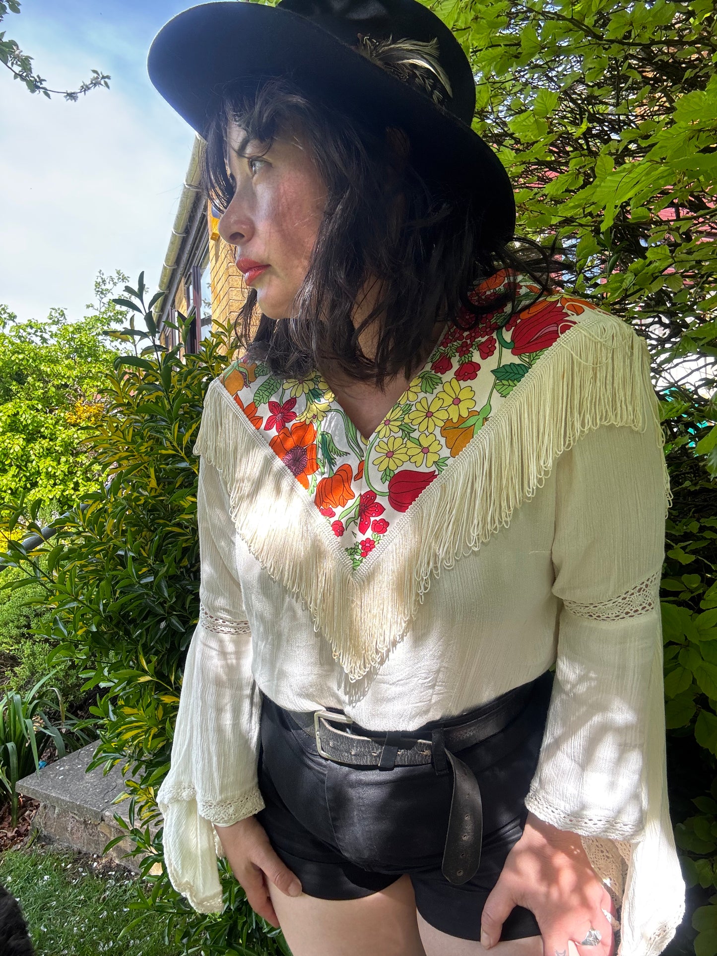 I'd [re]Wear That - Vintage Liberty Print Fringe Collar
