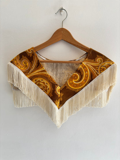 I'd [re]Wear That - Paisley Fringe Western Style Collar