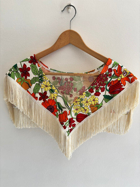 I'd [re]Wear That - Vintage Liberty Print Fringe Collar