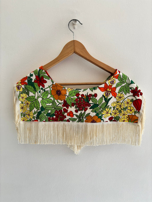 I'd [re]Wear That - Vintage Liberty Print Fringe Collar