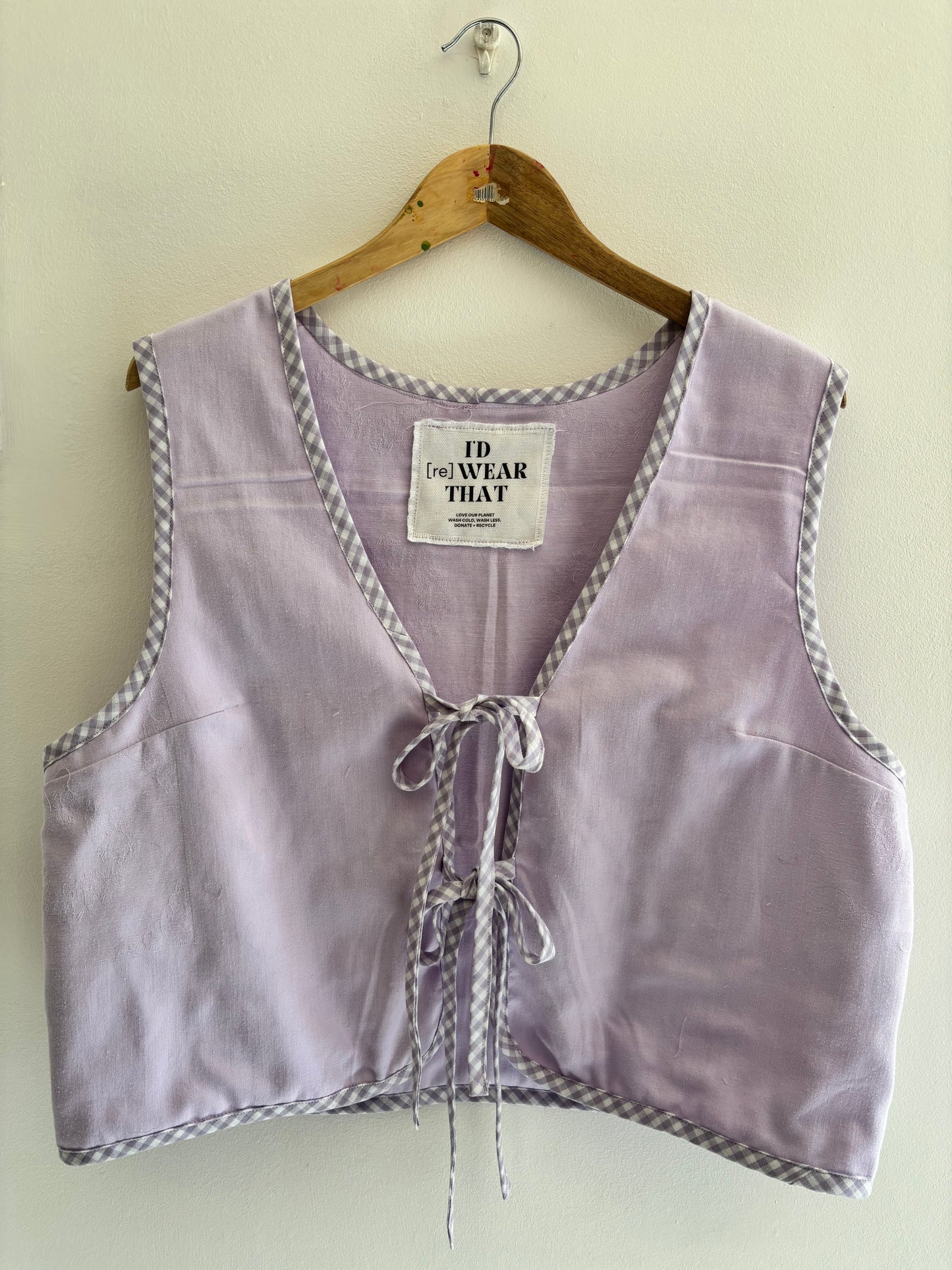 I'd [re]Wear That - Lavender Tie-Front Vest
