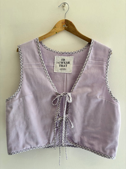 I'd [re]Wear That - Lavender Tie-Front Vest