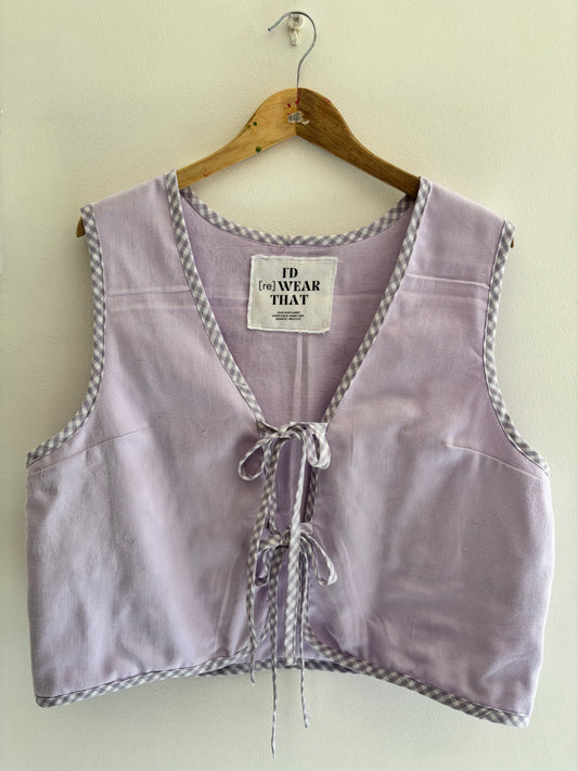 I'd [re]Wear That - Lavender Tie-Front Vest