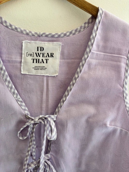 I'd [re]Wear That - Lavender Tie-Front Vest
