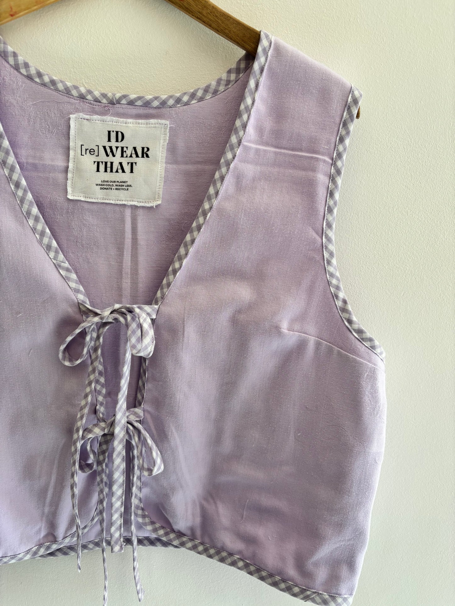 I'd [re]Wear That - Lavender Tie-Front Vest