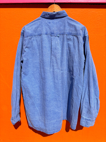 Hand Embroidered Sun & Moon Shirt | One-of-a-Kind Celestial Wearable Art