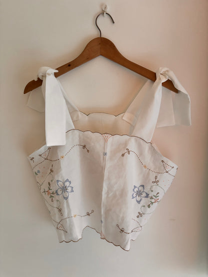 I'd [re]Wear That - Upcycled Meadow Bloom Tie-Top