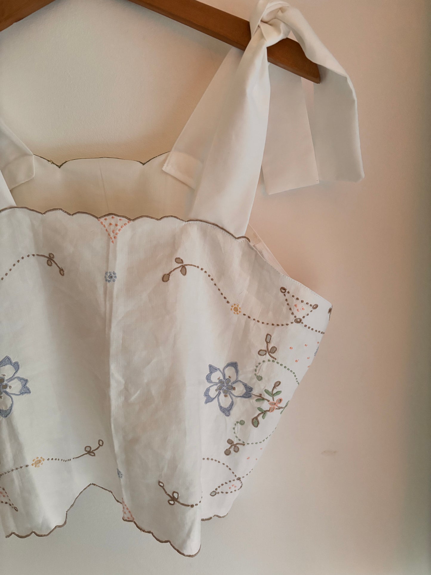 I'd [re]Wear That - Upcycled Meadow Bloom Tie-Top