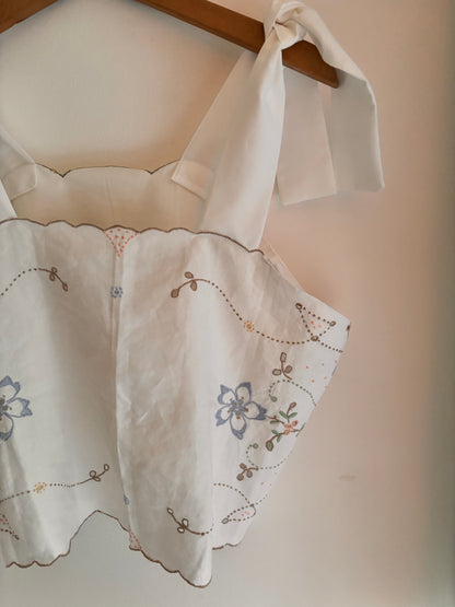 I'd [re]Wear That - Upcycled Meadow Bloom Tie-Top
