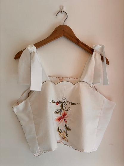 I'd [re]Wear That - Upcycled Meadow Bloom Tie-Top