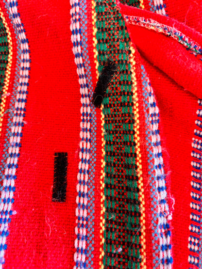 Handwoven Wool Longline Vest | Folk Textile Gilet