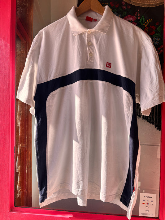 Vintage 1990s Wilson Colour Block Tennis Polo – XXL