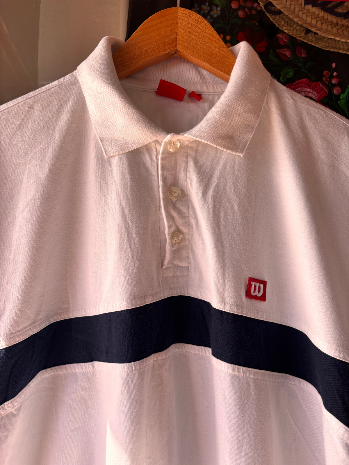 Vintage 1990s Wilson Colour Block Tennis Polo – XXL