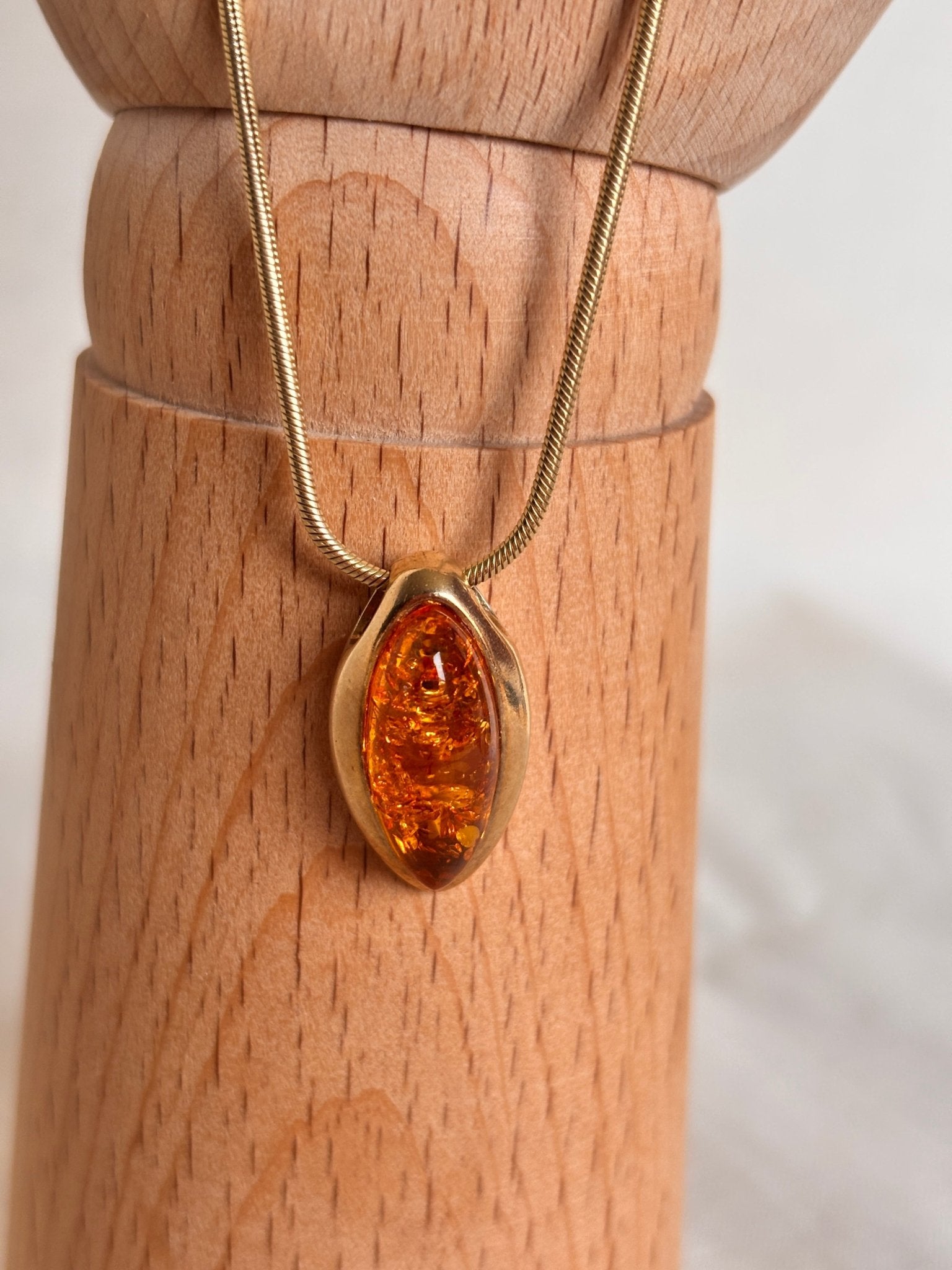 Baltic Amber Pendant Necklace | Sterling Silver 925 Jewellery - I'd Wear That