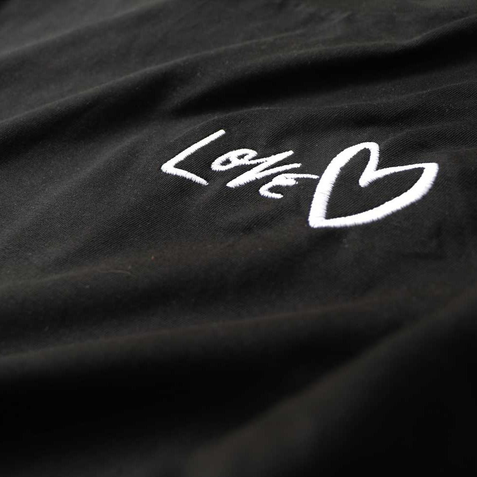 Black Unisex T-shirt | Embroidered Love Collection - I'd Wear That