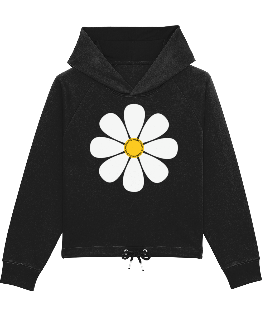 Daisy Daisy Women's Cropped Hoodie - I'd Wear That