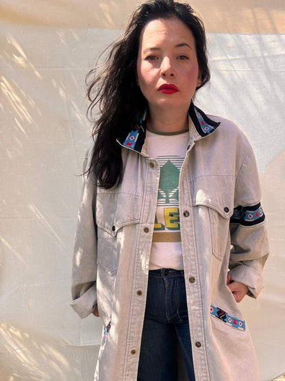 David James Western Oversized Denim Duster - I'd Wear That