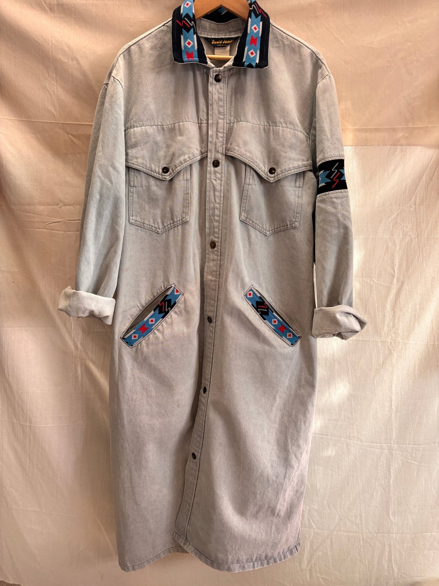 David James Western Oversized Denim Duster - I'd Wear That