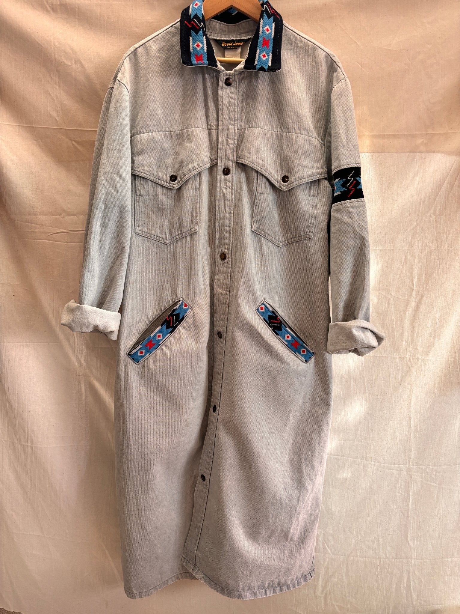 David James Western Oversized Denim Duster - I'd Wear That
