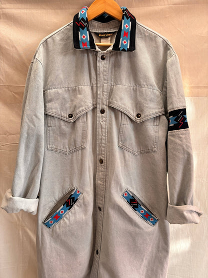 David James Western Oversized Denim Duster - I'd Wear That