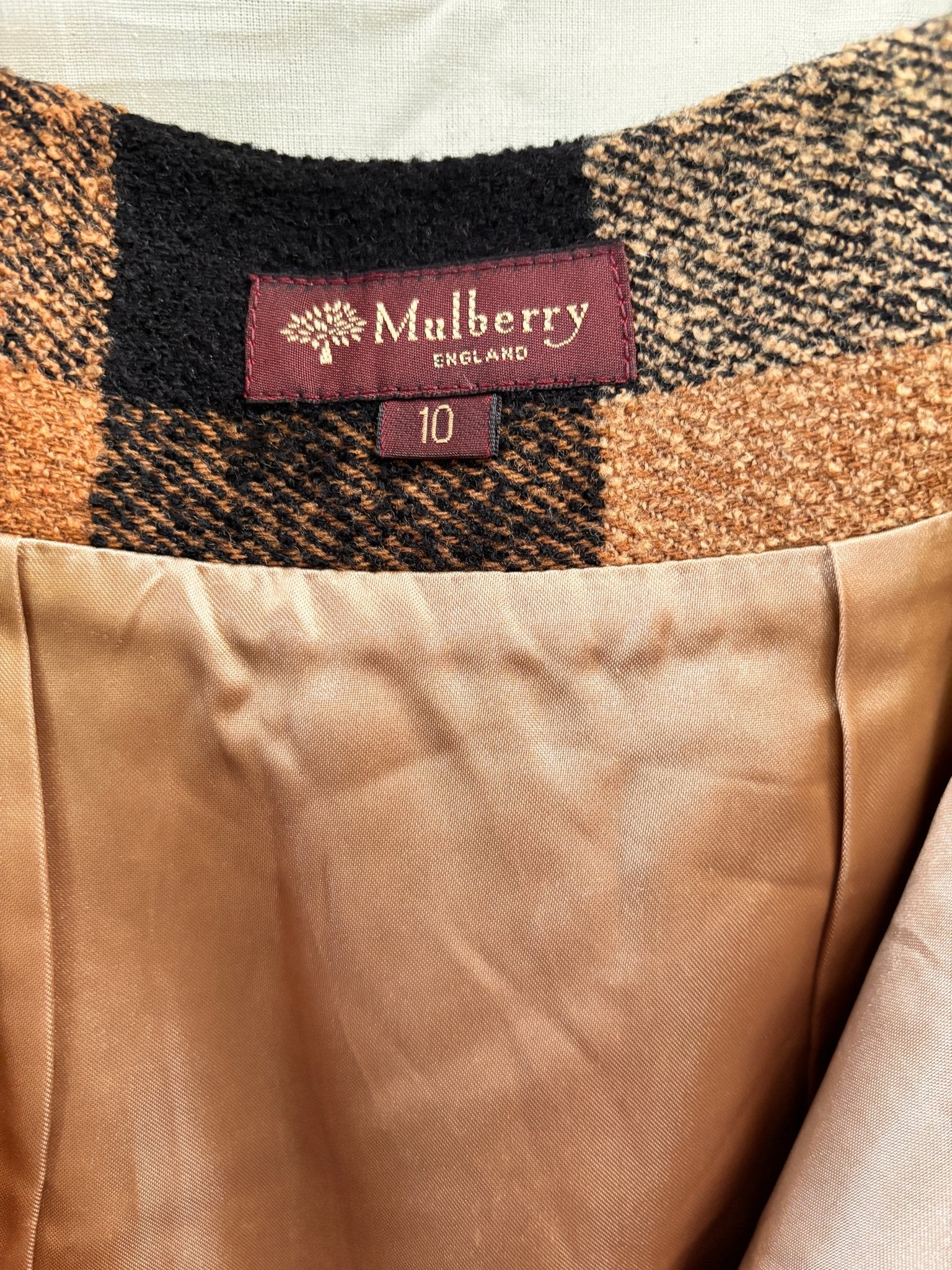 Mulberry England Heritage Wool Check Wrap Skirt - I'd Wear That
