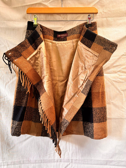 Mulberry England Heritage Wool Check Wrap Skirt - I'd Wear That