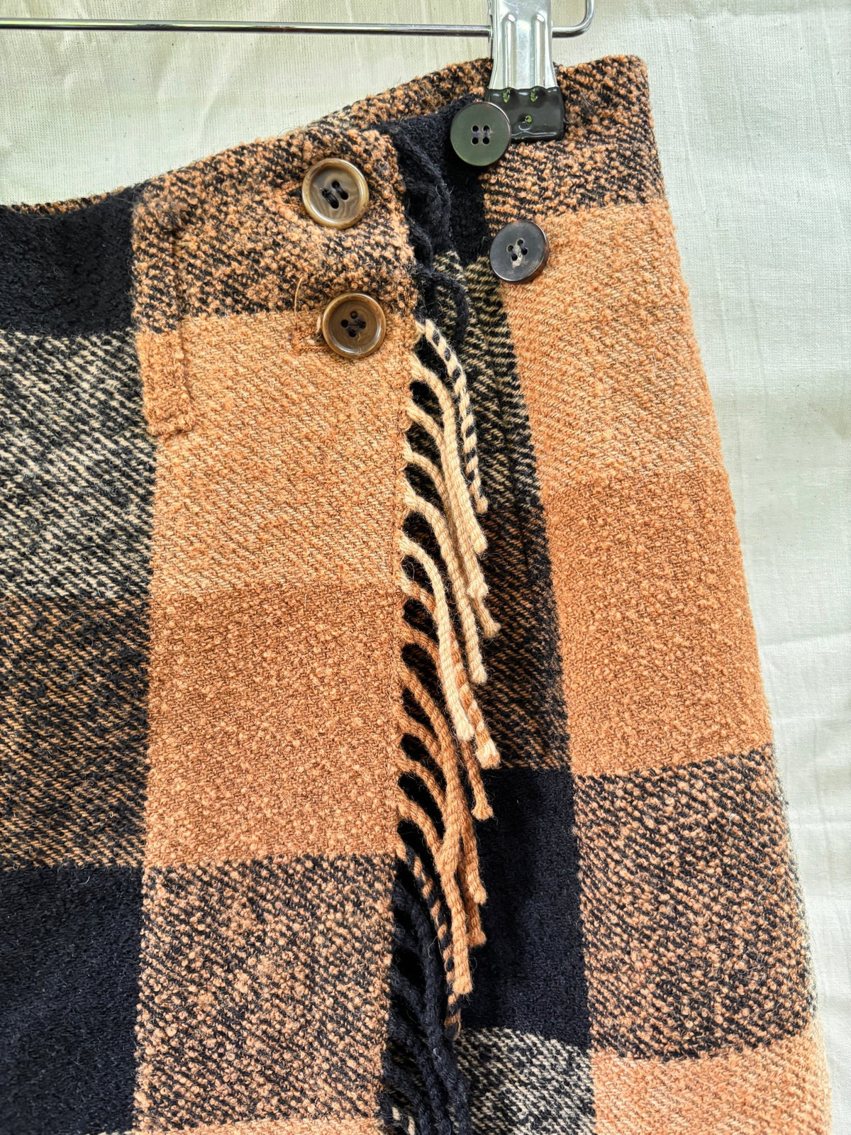 Mulberry England Heritage Wool Check Wrap Skirt - I'd Wear That
