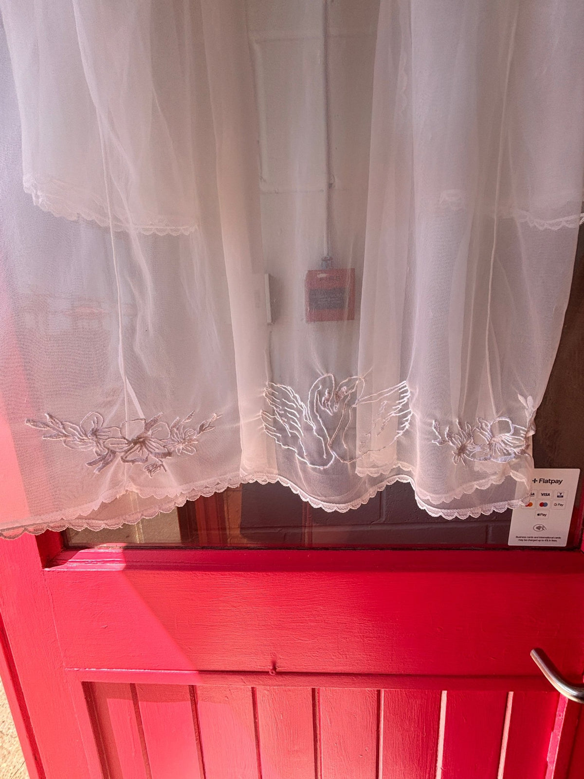One-of-a-kind Vintage Sheer Bed Jacket with Embroidered Swans - I'd Wear That