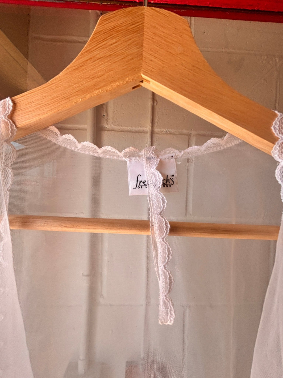 One-of-a-kind Vintage Sheer Bed Jacket with Embroidered Swans - I'd Wear That