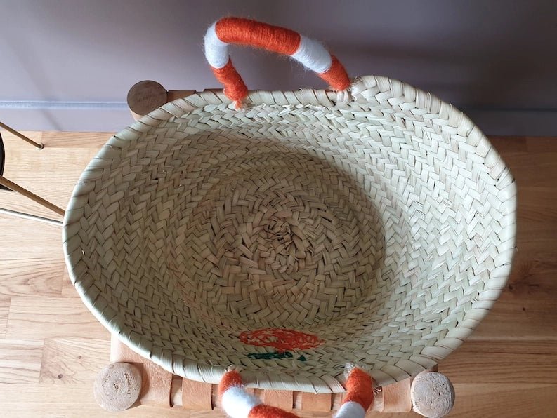 Orange Mini Straw Bag – Handwoven in Morocco - I'd Wear That