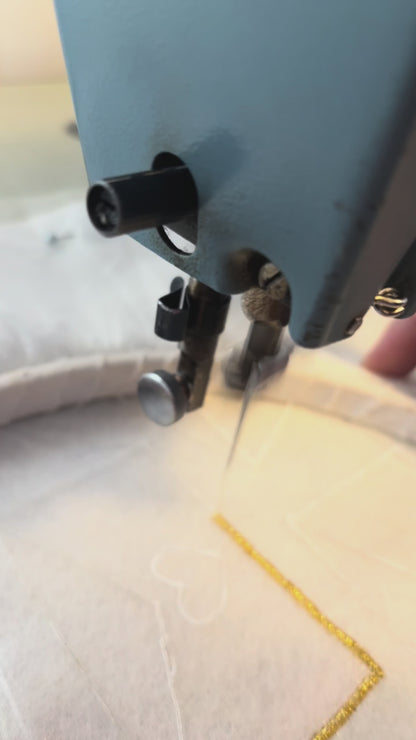 Écusson thermocollant brodé « Lettre d'amour »