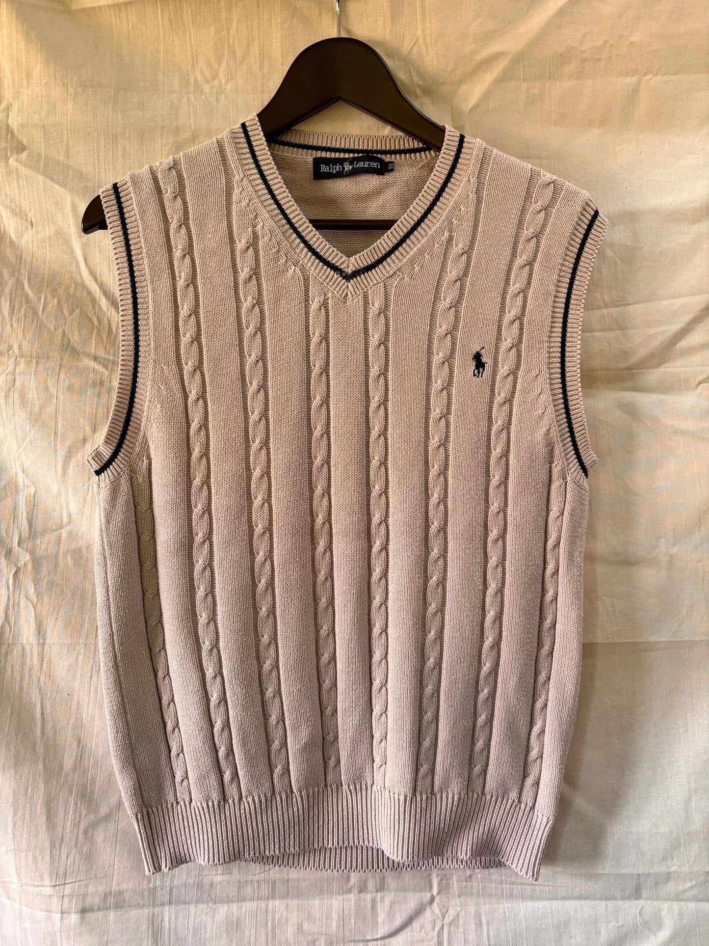 Ralph Lauren Cable Knit Cotton Sweater Vest - I'd Wear That