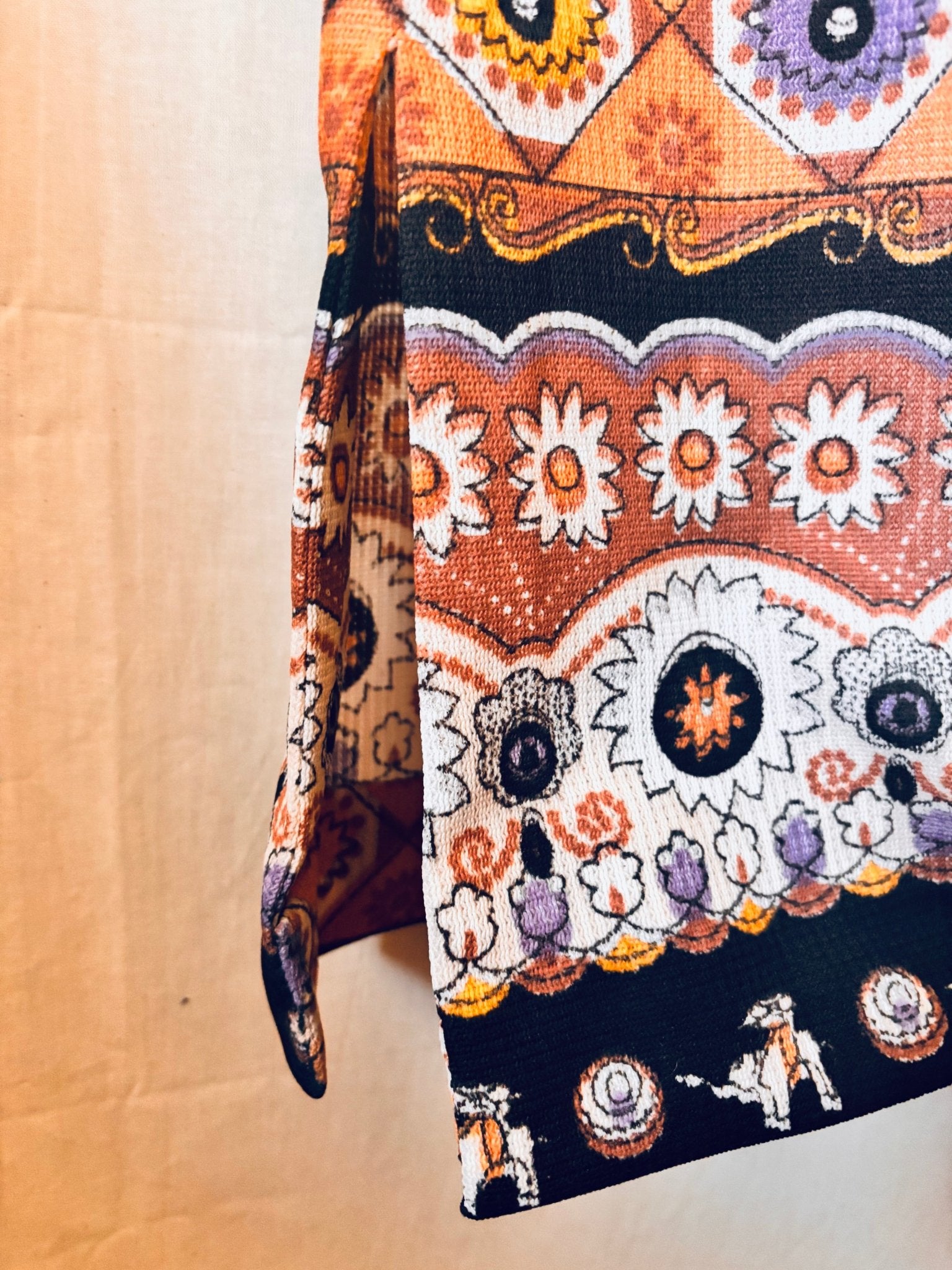 Vintage 1970s Geometric Maxi Dress - I'd Wear That