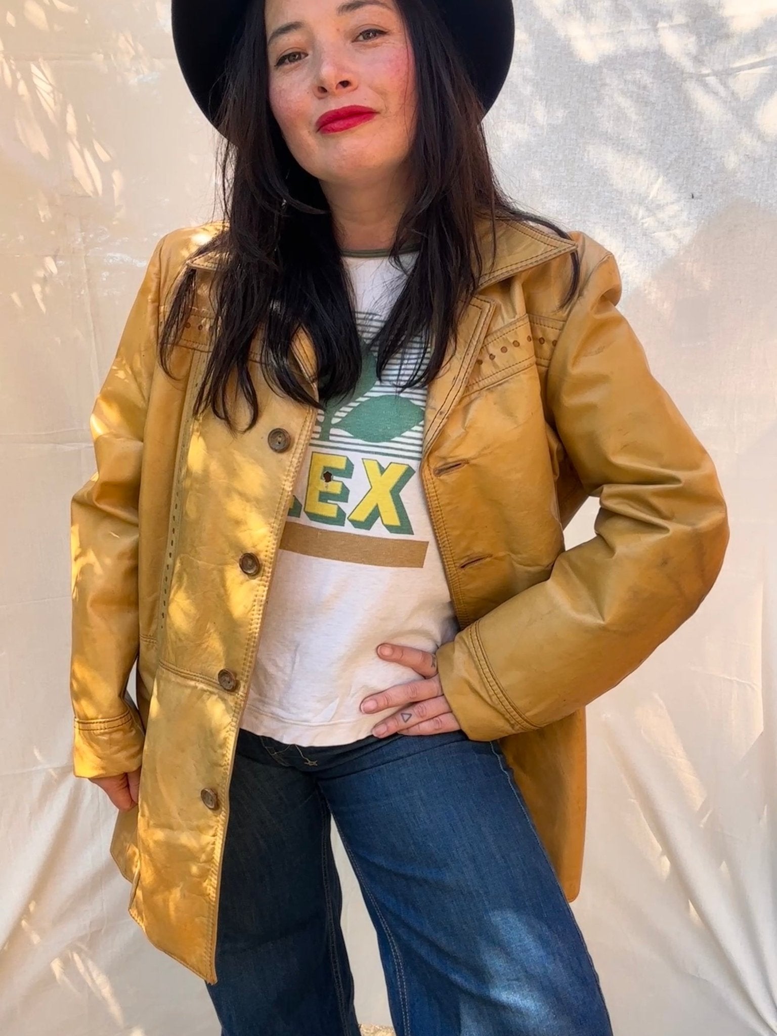 Vintage 1970s Pioneer Wear Tan Leather Jacket - I'd Wear That
