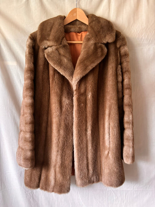 Vintage Astraka Faux Fur Coat – Brown Mid Length - I'd Wear That