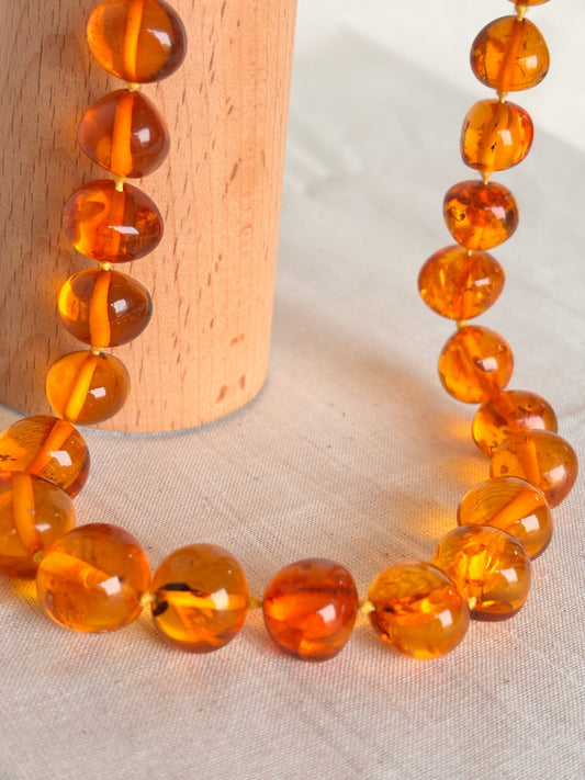 Vintage Baltic Amber Necklace | Genuine 1985 Amber Beads - I'd Wear That