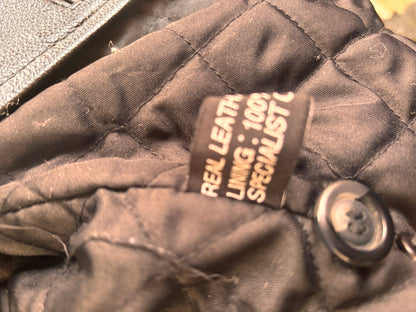 Vintage Black Leather Coat by Matinee – Minimal 90s Leather Jacket - I'd Wear That