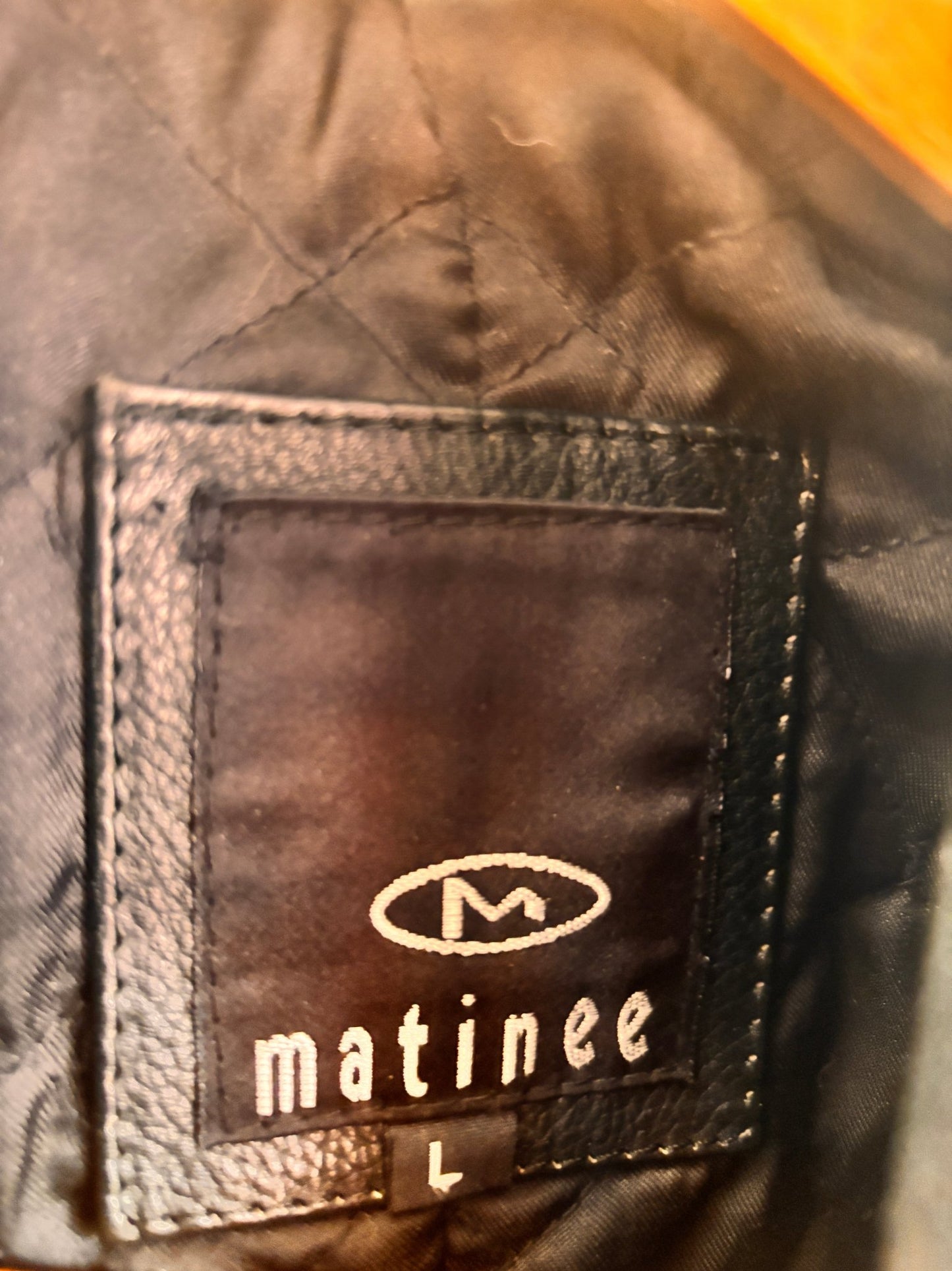 Vintage Black Leather Coat by Matinee – Minimal 90s Leather Jacket - I'd Wear That