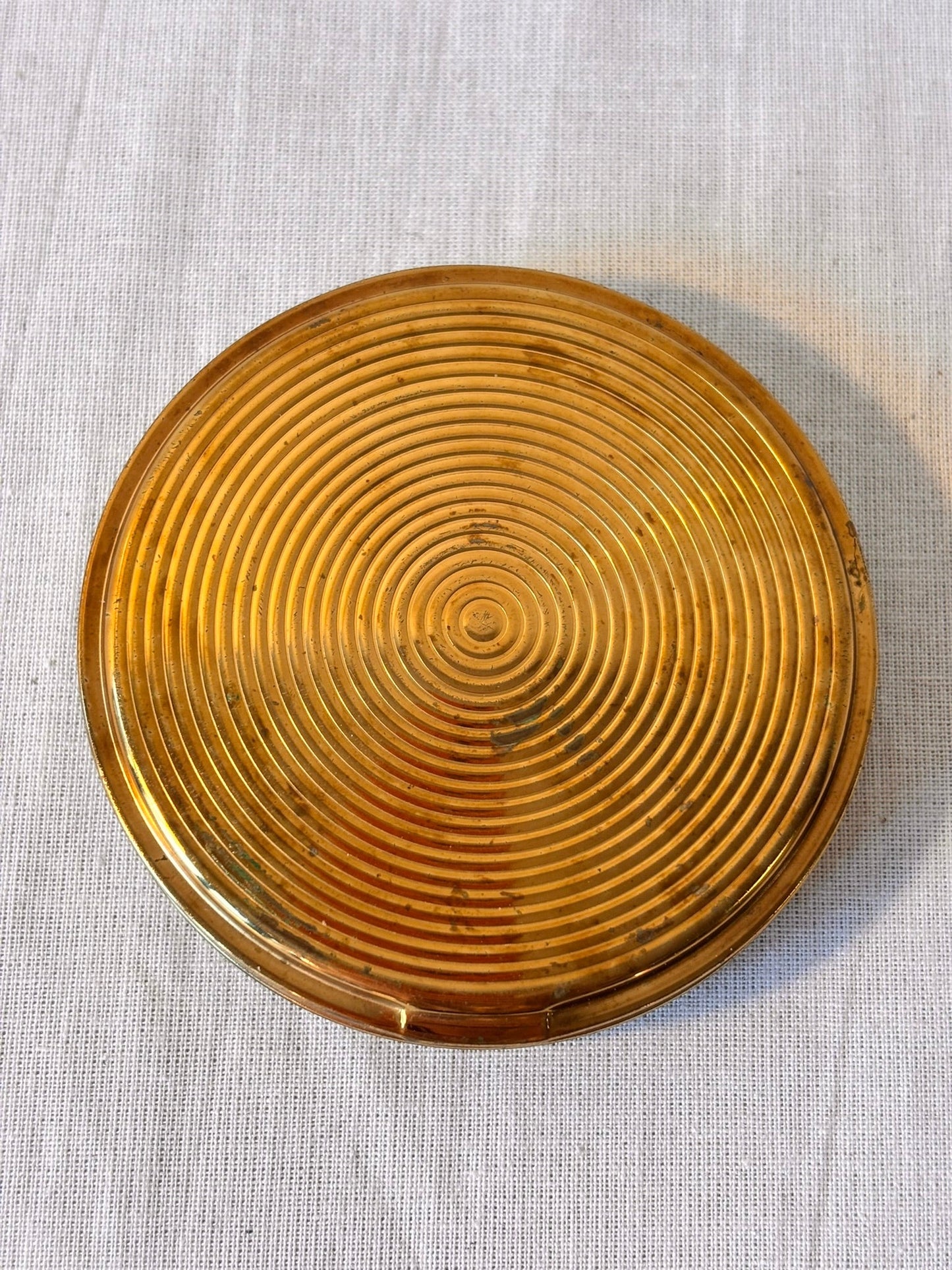 Vintage Crane Compact Mirror With Original Puff - I'd Wear That