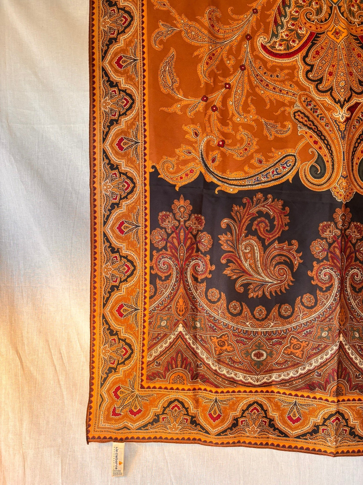 Vintage Liz Claiborne Silk Scarf – Paisley Print (80cm) - I'd Wear That