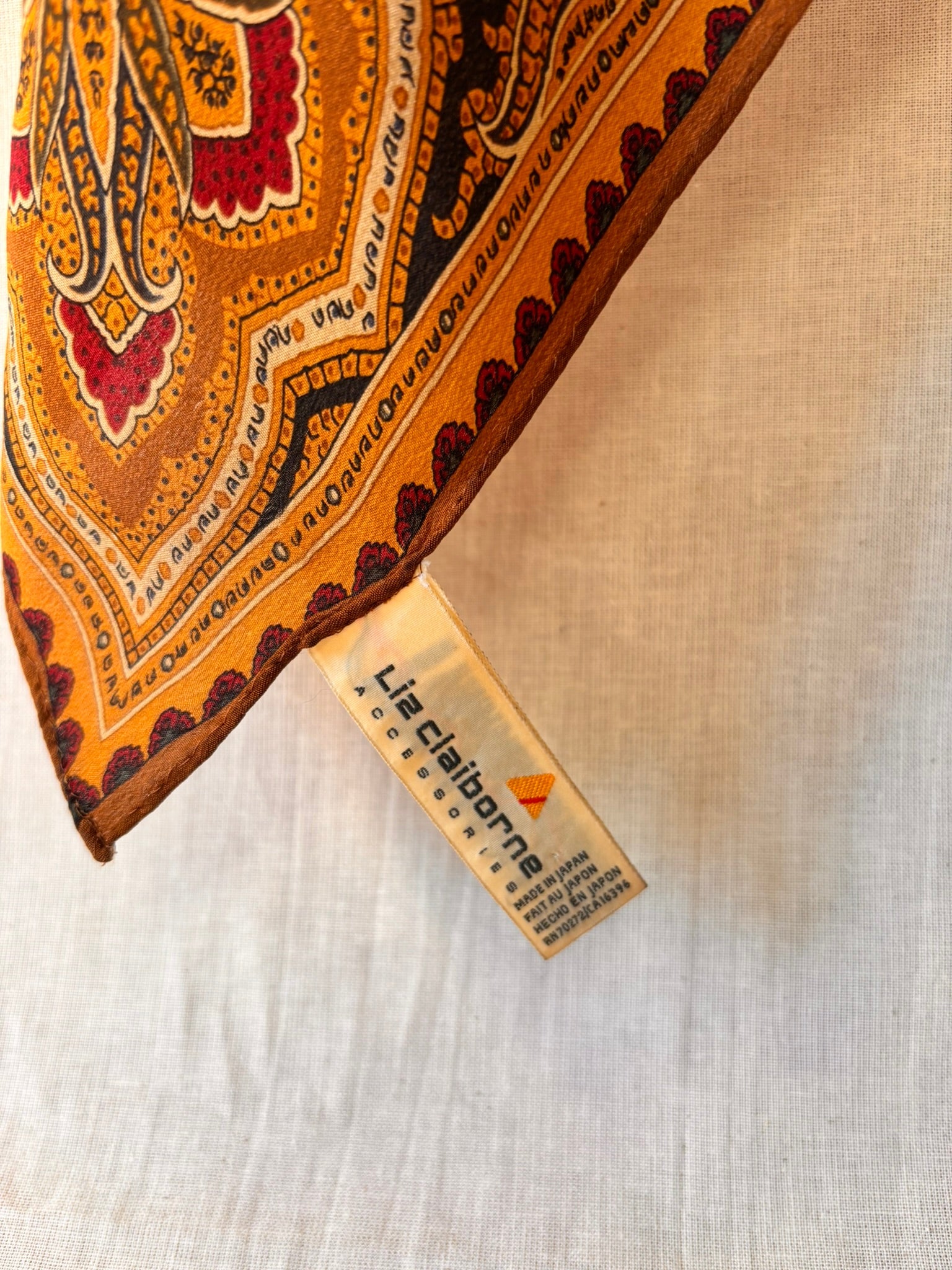 Vintage Liz Claiborne Silk Scarf – Paisley Print (80cm) - I'd Wear That