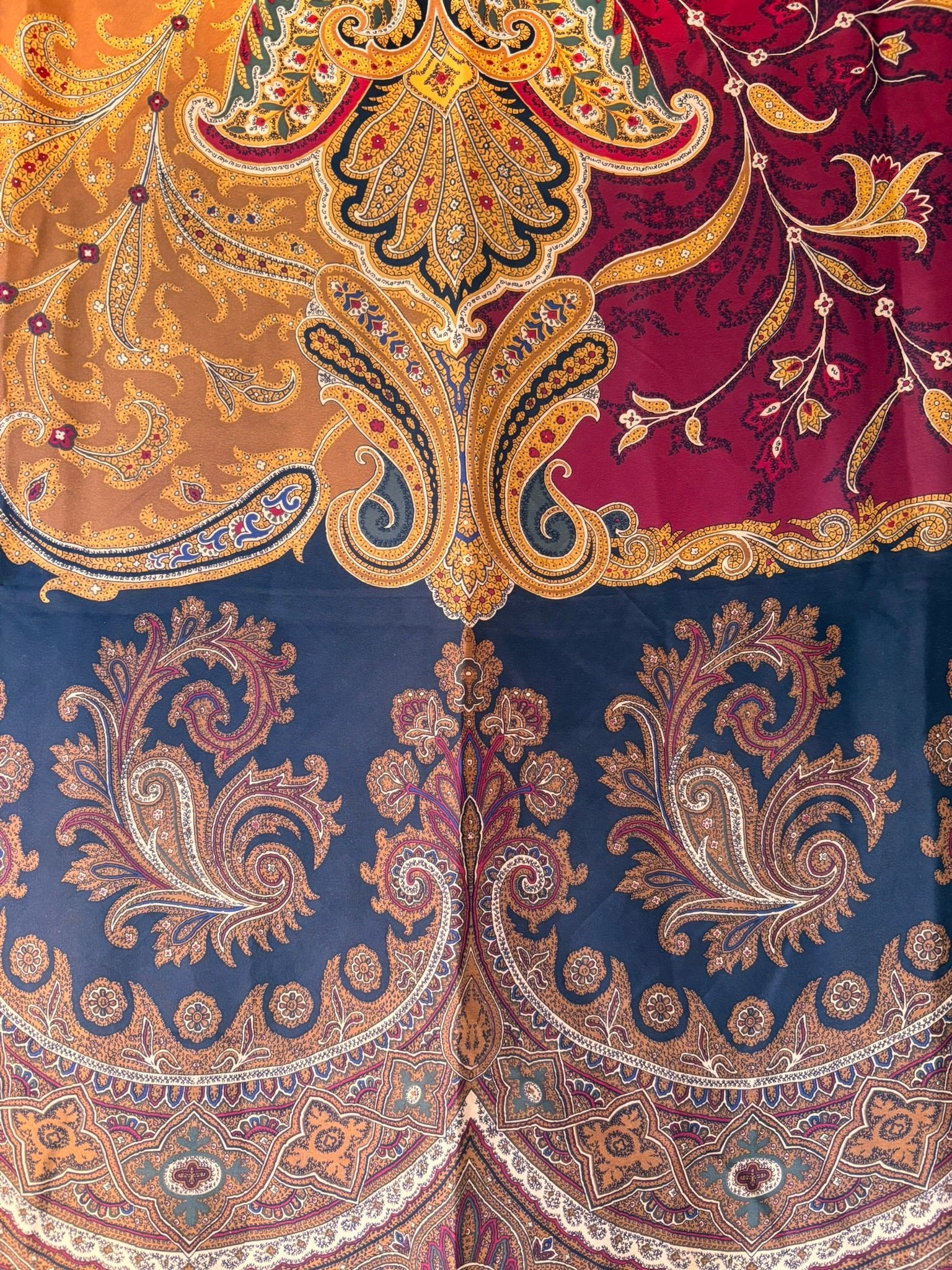 Vintage Liz Claiborne Silk Scarf – Paisley Print (80cm) - I'd Wear That