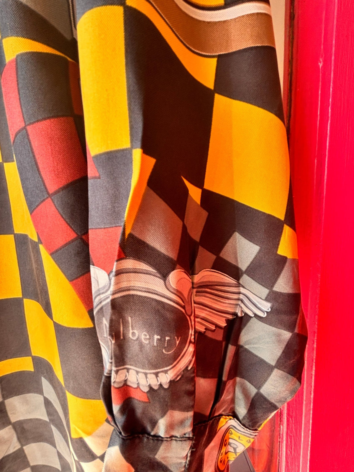 Vintage Mulberry Silk Motorsport Print Shirt - I'd Wear That