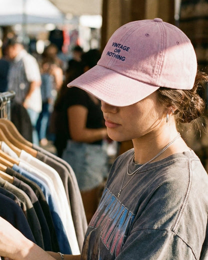 Vintage or Nothing Embroidered Baseball Cap - I'd Wear That